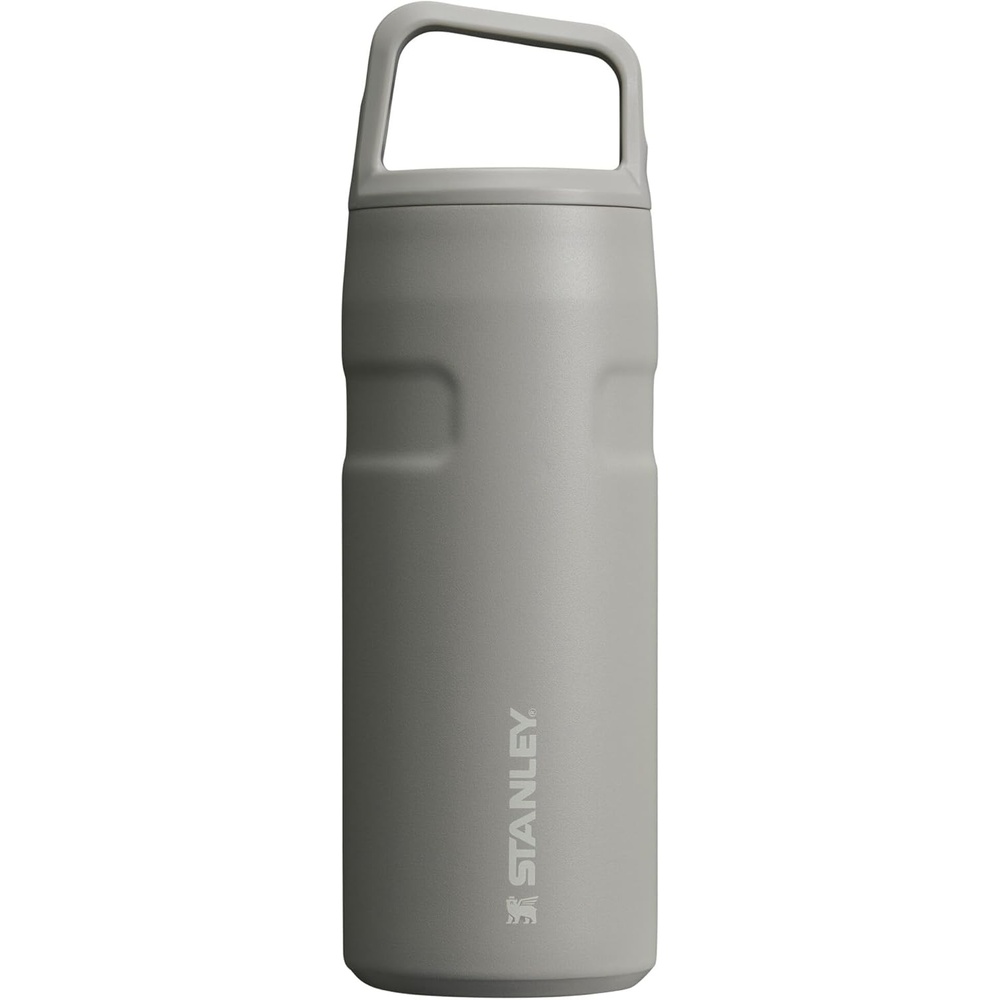image:imageStanley IceFlow Cap and Carry Water Bottle Wide Mouth Twist Lid Lightweight amp Leakproof for Travel amp Sports Insulated Stainless Steel BPAFreeAsh