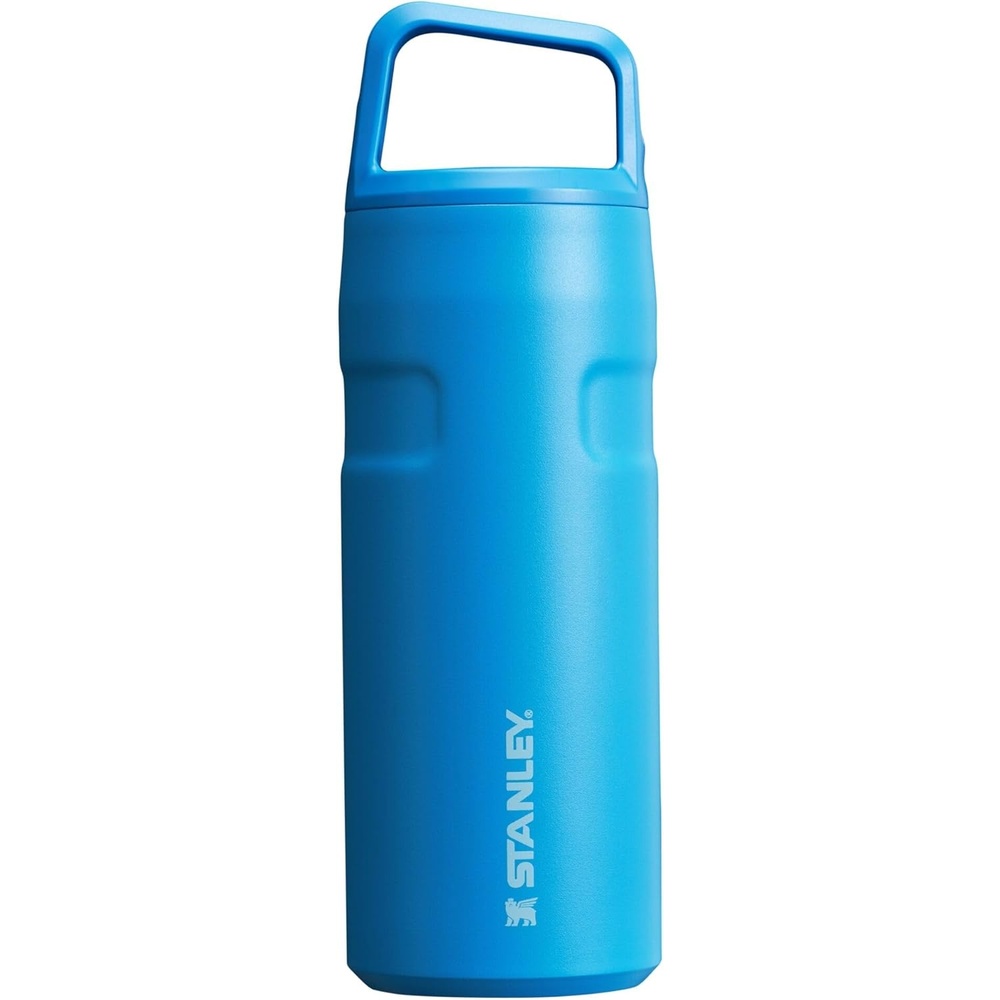 image:imageStanley IceFlow Cap and Carry Water Bottle Wide Mouth Twist Lid Lightweight amp Leakproof for Travel amp Sports Insulated Stainless Steel BPAFreeAzure