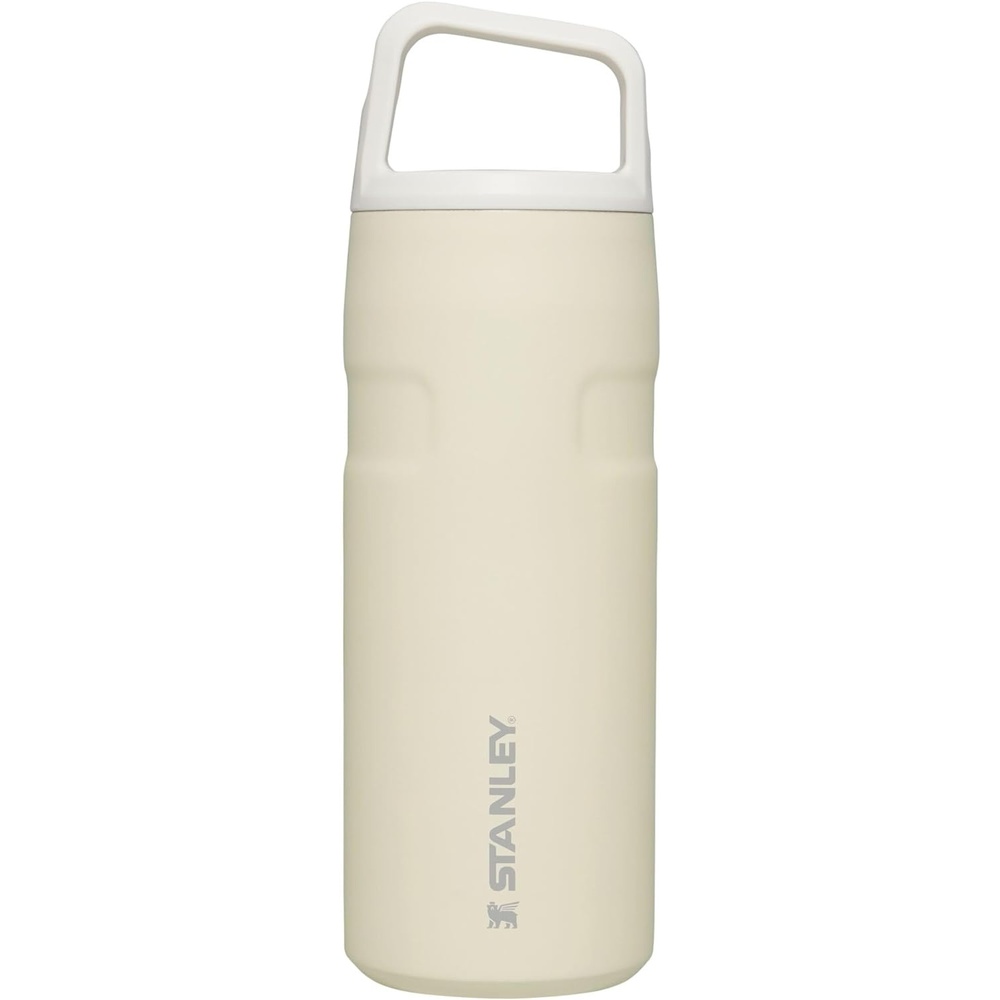 image:imageStanley IceFlow Cap and Carry Water Bottle Wide Mouth Twist Lid Lightweight amp Leakproof for Travel amp Sports Insulated Stainless Steel BPAFreeCream Glimmer