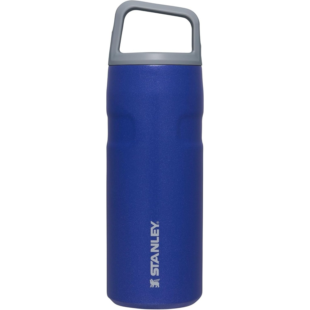 image:imageStanley IceFlow Cap and Carry Water Bottle Wide Mouth Twist Lid Lightweight amp Leakproof for Travel amp Sports Insulated Stainless Steel BPAFreeLapis Glimmer
