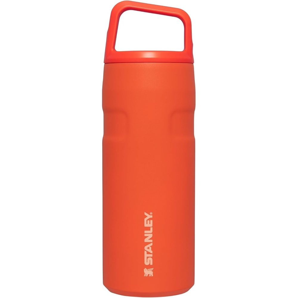 image:imageStanley IceFlow Cap and Carry Water Bottle Wide Mouth Twist Lid Lightweight amp Leakproof for Travel amp Sports Insulated Stainless Steel BPAFreeTigerlily