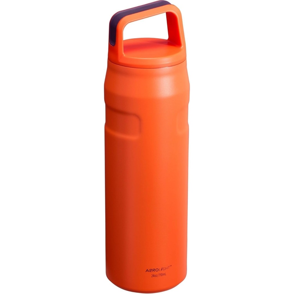 image:imageStanley IceFlow Cap and Carry Water Bottle Wide Mouth Twist Lid Lightweight amp Leakproof for Travel amp Sports Insulated Stainless Steel BPAFreeTigerlily Plum