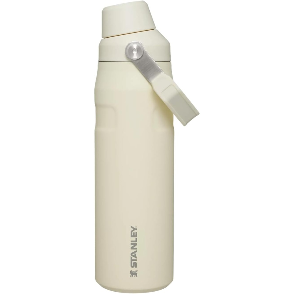 image:imageStanley IceFlow Fast Flow Water Bottle 24 oz  Angled Spout Lid  Lightweight and Leakproof for Travel and Sports  Insulated Stainless Steel  BPAFree  TigerlilyCream Glimmer