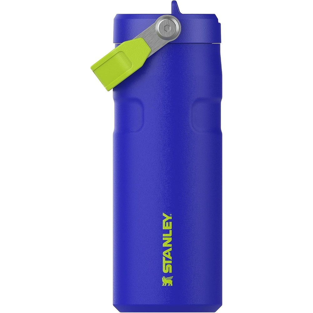 image:imageStanley IceFlow Flip Straw 20 Water Bottle 36 OZ BuiltIn Straw with Larger Opening Lightweight amp LeakResistant Insulated Stainless Steel BPAFree Tigerlily PlumCobalt Chartreuse