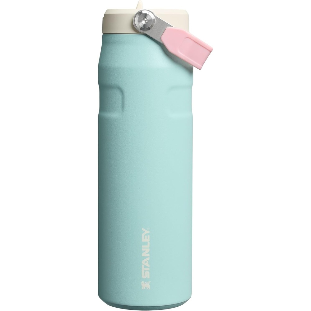 image:imageStanley IceFlow Flip Straw 20 Water Bottle 36 OZ BuiltIn Straw with Larger Opening Lightweight amp LeakResistant Insulated Stainless Steel BPAFree Tigerlily PlumPoolside