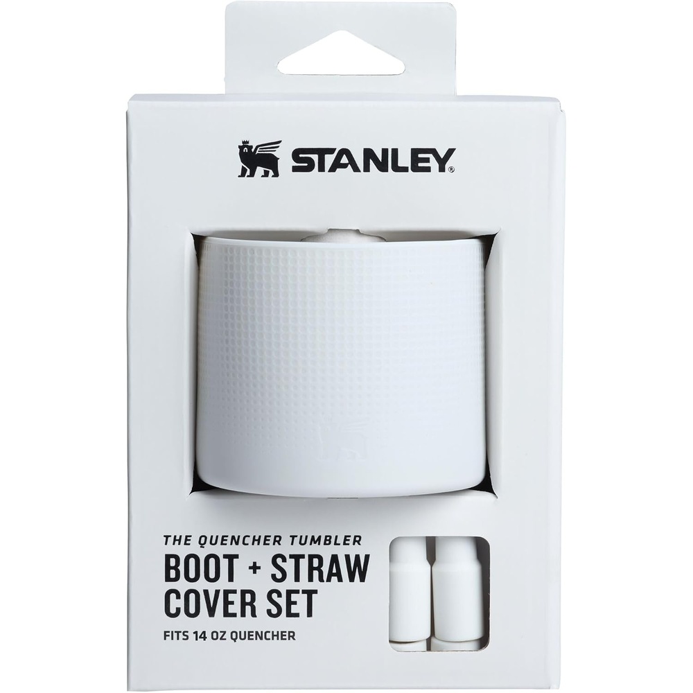 image:imageStanley Quencher Boot and Straw Cover Cap AntiSlip Silicone Protector for Tumbler with Handle Accessory Set for Stainless Steel Drinking Cup BPAFreePale Stone