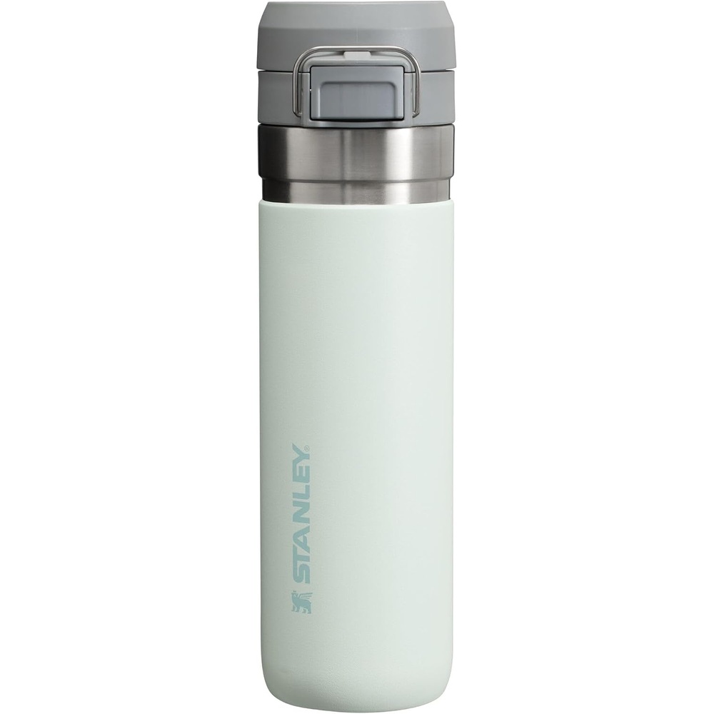 image:imageStanley Quick Flip GO Water Bottle 24 oz Push Button Lid Leakproof and Packable for Travel and Sports Insulated Stainless Steel BPAFree Mist24 Ounces