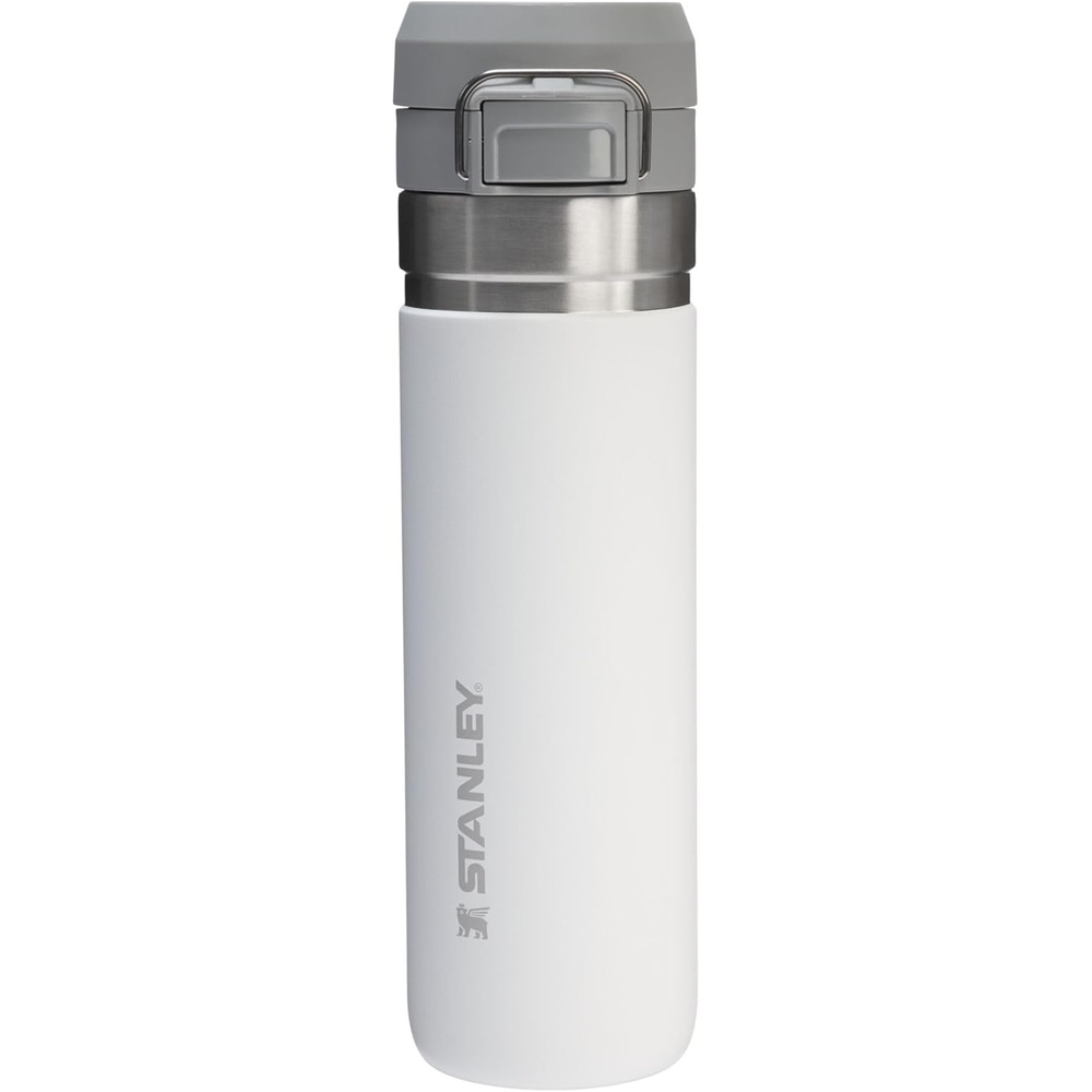 image:imageStanley Quick Flip GO Water Bottle 36 oz Push Button Lid Leakproof and Packable for Travel and Sports Insulated Stainless Steel BPAFree BlackFrost