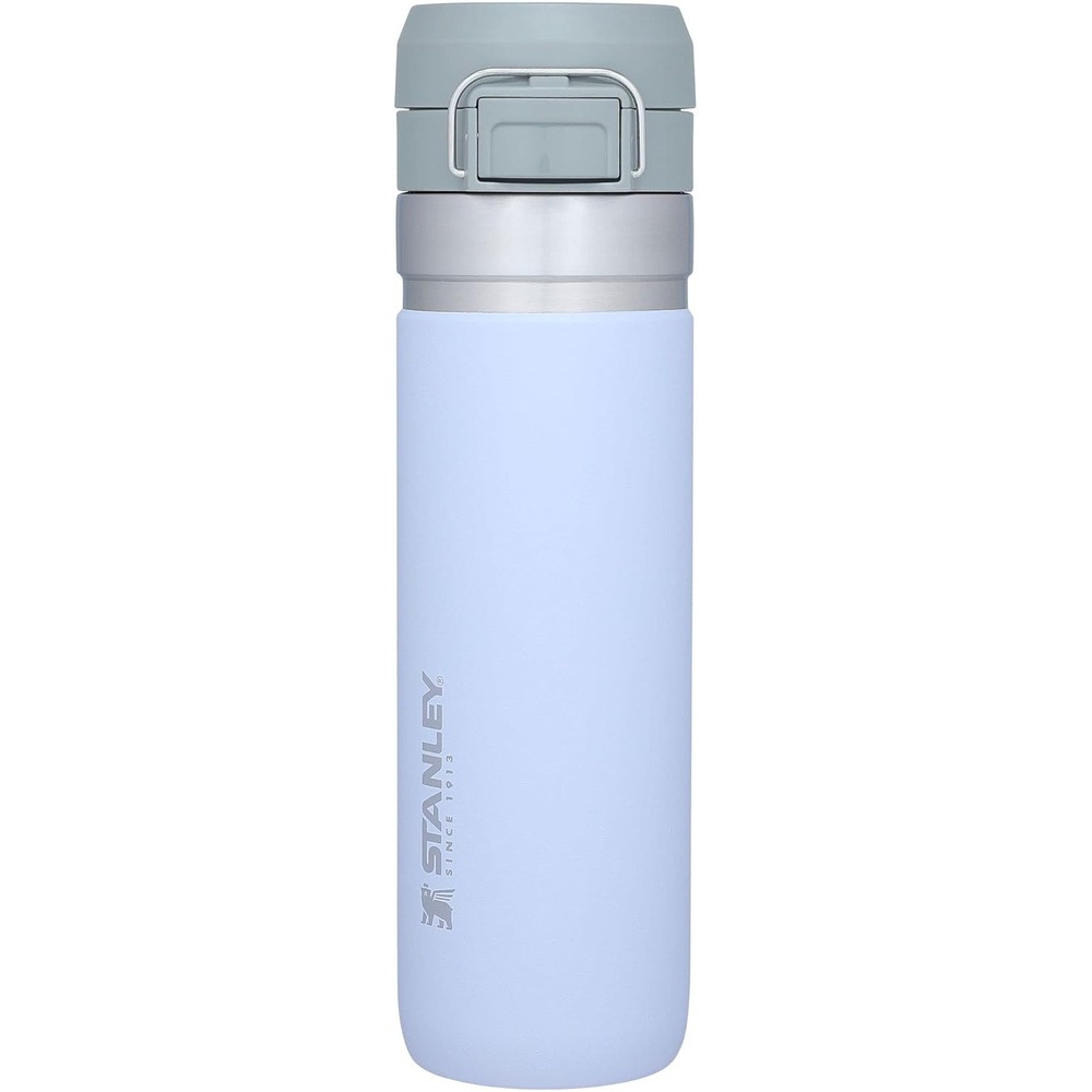 image:imageStanley Quick Flip GO Water Bottle 36 oz Push Button Lid Leakproof and Packable for Travel and Sports Insulated Stainless Steel BPAFree BlackLilac