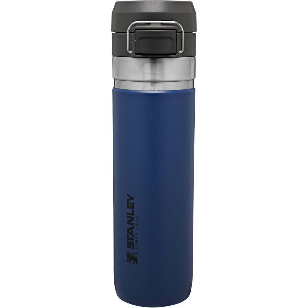 image:imageStanley Quick Flip GO Water Bottle 36 oz Push Button Lid Leakproof and Packable for Travel and Sports Insulated Stainless Steel BPAFree BlackTungsten