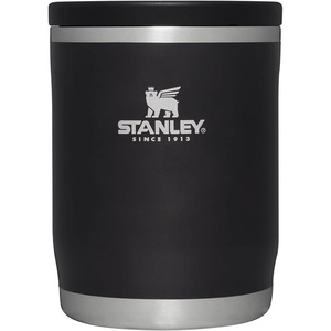 STANLEY Adventure To-Go Food Jar and Spork 24 oz | Vacuum Insulated Food Container | Wide Mouth Screw On Lid | Packable for Travel | Stainless Steel with Leakproof Lid | BPA-Free | Spring Green(Black Glow)