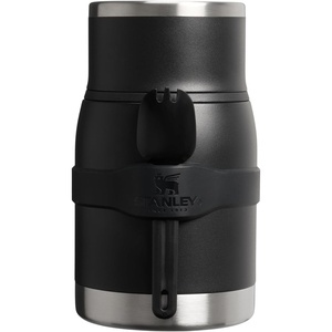 STANLEY Adventure To-Go Food Jar and Spork 24 oz | Vacuum Insulated Food Container | Wide Mouth Screw On Lid | Packable for Travel | Stainless Steel with Leakproof Lid | BPA-Free | Spring Green(Black 2.0)