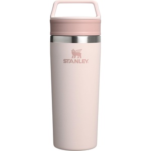 STANLEY Cafe To Go Travel Mug 20 oz | Leakproof Two-Part Drink Through Lid | Tumbler Cup for Coffee, Tea and Drinks | Insulated Stainless Steel Coffee Mug | BPA-Free | Daffodil(Rose Quartz)