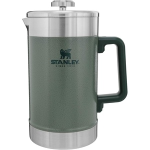 STANLEY Classic Stay-Hot French Press Coffee Maker 48 oz | 5 Minute Brew, 4 Hours Hot | Mesh Filter for Coffee Grounds | Insulated Stainless Steel French Press | BPA-Free | Black 2.0(Hammertone Green)