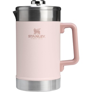 STANLEY Classic Stay-Hot French Press Coffee Maker 48 oz | 5 Minute Brew, 4 Hours Hot | Mesh Filter for Coffee Grounds | Insulated Stainless Steel French Press | BPA-Free | Black 2.0(Rose Quartz)