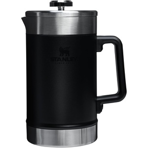 STANLEY Classic Stay-Hot French Press Coffee Maker 48 oz | 5 Minute Brew, 4 Hours Hot | Mesh Filter for Coffee Grounds | Insulated Stainless Steel French Press | BPA-Free | Black 2.0(Black 2.0)