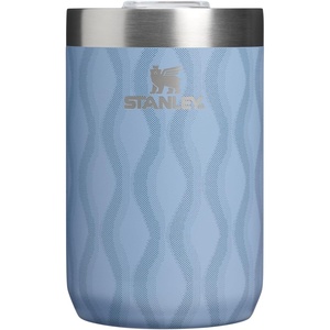 STANLEY Everyday Camp Cup 12 oz | Drink Through Lid | Cup for Coffee, Tea and Drinks | Insulated Stainless Steel | BPA-Free | Hammertone Green(Slate Blue Drift)