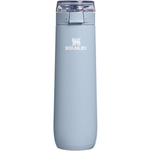 STANLEY Flowstate Spring Bottle | Leakproof Water Bottle with Carry Strap & Flip-Top Locking Lid | Insulated Stainless Steel | Fits Most Cup Holders | BPA-Free | 20 oz | Ash(Blue Dream Stone)