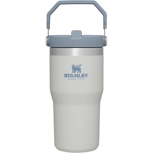 STANLEY IceFlow 2.0 Flip Straw Tumbler, 20 oz, Pomelo | Easy Carry Handle | Twist On Lid and Flip Up Straw | Leak Resistant Water Bottle | Insulated Stainless Steel | BPA-Free(Fog)