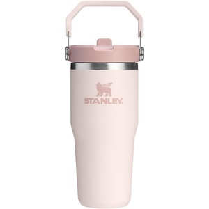 STANLEY IceFlow 2.0 Flip Straw Tumbler, 20 oz, Pomelo | Easy Carry Handle | Twist On Lid and Flip Up Straw | Leak Resistant Water Bottle | Insulated Stainless Steel | BPA-Free(Rose Quartz 2.0)