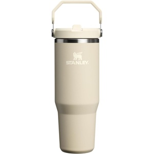 STANLEY IceFlow 2.0 Flip Straw Tumbler, 20 oz, Pomelo | Easy Carry Handle | Twist On Lid and Flip Up Straw | Leak Resistant Water Bottle | Insulated Stainless Steel | BPA-Free(Toasted Almond)