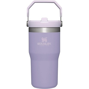 STANLEY IceFlow 2.0 Flip Straw Tumbler, 20 oz, Pomelo | Easy Carry Handle | Twist On Lid and Flip Up Straw | Leak Resistant Water Bottle | Insulated Stainless Steel | BPA-Free(Lavender)