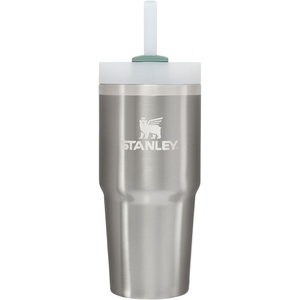 STANLEY Quencher H2.0 Flow State Tumbler, 20 oz, Lilac | Straw and 3-Position Lid | Cup Holder Compatible for Travel | Insulated Stainless Steel Cup | BPA-Free(Stainless Steel Shale)