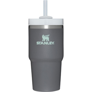 STANLEY Quencher H2.0 Flow State Tumbler, 20 oz, Lilac | Straw and 3-Position Lid | Cup Holder Compatible for Travel | Insulated Stainless Steel Cup | BPA-Free(Charcoal)