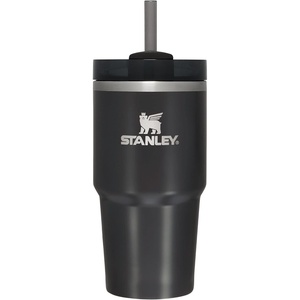 STANLEY Quencher H2.0 Flow State Tumbler, 20 oz, Lilac | Straw and 3-Position Lid | Cup Holder Compatible for Travel | Insulated Stainless Steel Cup | BPA-Free(Black Glow)