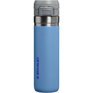 STANLEY Quick Flip GO Water Bottle 24 oz | Push Button Lid | Leakproof and Packable for Travel and Sports | Insulated Stainless Steel | BPA-Free | Blue Sky