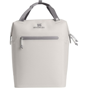 Stanley All Day Madeleine Backpack Soft Cooler 20 Can Cooler with Handle and Shoulder Straps Insulated Travel Bag with Zipper BPA-Free(Ash)