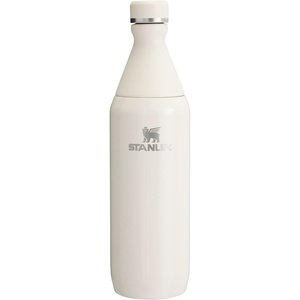 Stanley All Day Slim Bottle 20 oz | Twist On Lid with Leakproof Seal | Slim Design for Travel & Gym | Insulated Stainless Steel | BPA-Free | Daffodil Gloss(Cream)