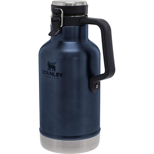 Stanley Classic Easy-Pour Growler 64 oz | Keeps Beer Cold or Coffee Hot | Leakproof Steel Lined Lid and Easy to Carry Handle | Insulated Stainless Steel | BPA-Free | Green(Nightfall)