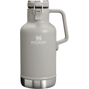 Stanley Classic Easy-Pour Growler 64 oz | Keeps Beer Cold or Coffee Hot | Leakproof Steel Lined Lid and Easy to Carry Handle | Insulated Stainless Steel | BPA-Free | Green(Ash)