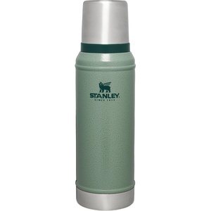 Stanley Classic Legendary Vacuum Bottle 1.0 qt | Wide Mouth with Leakproof Cup Lid | Keep Drinks Hot or Cold | Packable for Travel | Insulated Stainless Steel Thermos | BPA-Free | Hammertone Green(Hammertone Green)