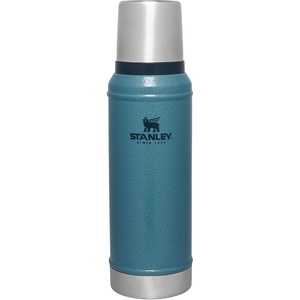 Stanley Classic Legendary Vacuum Bottle 1.0 qt | Wide Mouth with Leakproof Cup Lid | Keep Drinks Hot or Cold | Packable for Travel | Insulated Stainless Steel Thermos | BPA-Free | Hammertone Green(Hammertone Lake)