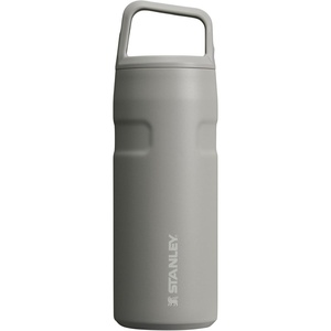Stanley IceFlow Cap and Carry Water Bottle | Wide Mouth Twist Lid | Lightweight & Leakproof for Travel & Sports | Insulated Stainless Steel | BPA-Free(Ash)
