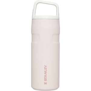Stanley IceFlow Cap and Carry Water Bottle | Wide Mouth Twist Lid | Lightweight & Leakproof for Travel & Sports | Insulated Stainless Steel | BPA-Free(Rose Quartz Glimmer)