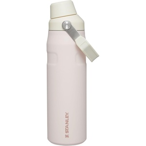 Stanley IceFlow Fast Flow Water Bottle 24 oz | Angled Spout Lid | Lightweight and Leakproof for Travel and Sports | Insulated Stainless Steel | BPA-Free | Tigerlily(Rose Quartz Glimmer)