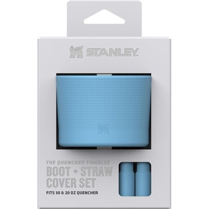 Stanley Quencher Boot and Straw Cover Cap | Anti-Slip Silicone Protector for Tumbler with Handle | Accessory Set for Stainless Steel Drinking Cup | BPA-Free(Sky)