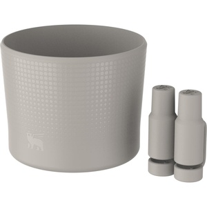 Stanley Quencher Boot and Straw Cover Cap | Anti-Slip Silicone Protector for Tumbler with Handle | Accessory Set for Stainless Steel Drinking Cup | BPA-Free(Ash)