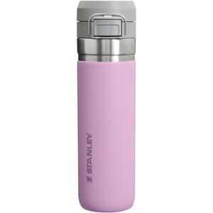Stanley Quick Flip GO Water Bottle 24 oz | Push Button Lid | Leakproof and Packable for Travel and Sports | Insulated Stainless Steel | BPA-Free | Black 2.0(Lilac 2.0)