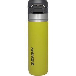 Stanley Quick Flip GO Water Bottle 36 oz | Push Button Lid | Leakproof and Packable for Travel and Sports | Insulated Stainless Steel | BPA-Free | Black(Aloe)