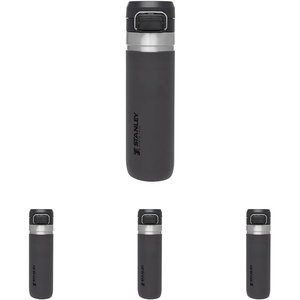 Stanley Quick Flip GO Water Bottle 36 oz | Push Button Lid | Leakproof and Packable for Travel and Sports | Insulated Stainless Steel | BPA-Free | Black(Carbón)