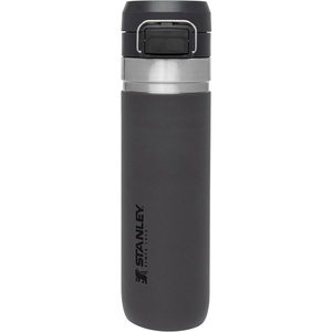 Stanley Quick Flip GO Water Bottle 36 oz | Push Button Lid | Leakproof and Packable for Travel and Sports | Insulated Stainless Steel | BPA-Free | Black(Charcoal)