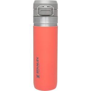Stanley Quick Flip GO Water Bottle 36 oz | Push Button Lid | Leakproof and Packable for Travel and Sports | Insulated Stainless Steel | BPA-Free | Black(Guava)