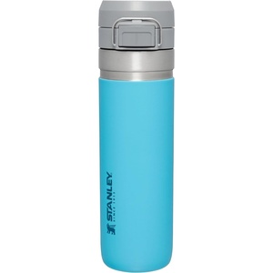 Stanley Quick Flip GO Water Bottle 36 oz | Push Button Lid | Leakproof and Packable for Travel and Sports | Insulated Stainless Steel | BPA-Free | Black(Pool)