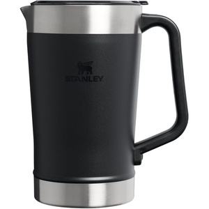 Stanley Stay-Chill Pitcher 64 oz | Cold Water, Beer, and Drink Pitcher with Lid | Large Capacity Durable Beverage Container with Handle | Insulated Stainless Steel | BPA-Free(Black 2.0)