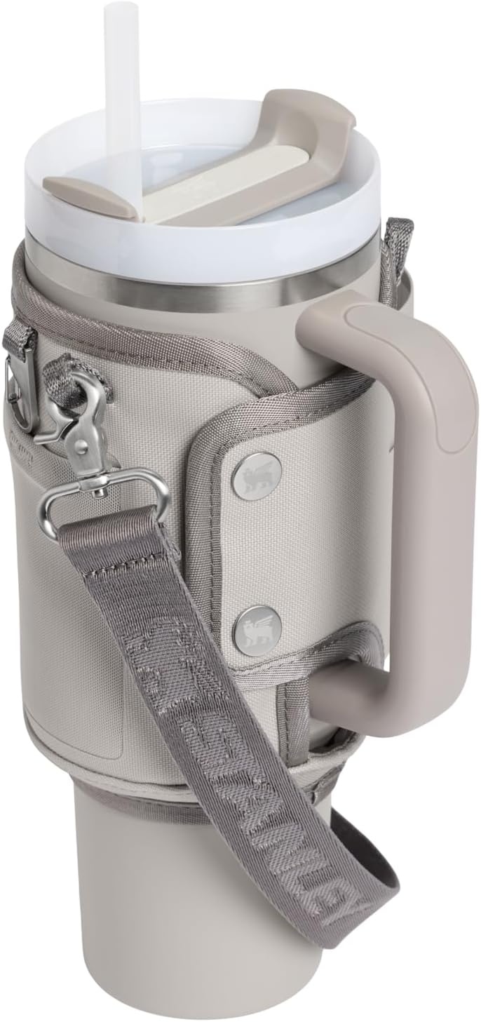 image:imageSTANLEY All Day Quencher Carry All for 40 oz Tumbler with Handle Crossbody Bag with Phone Holder Pocket Card Sleeve amp Detachable Strap Water Bottle Carrier Bag BPAFree Ash