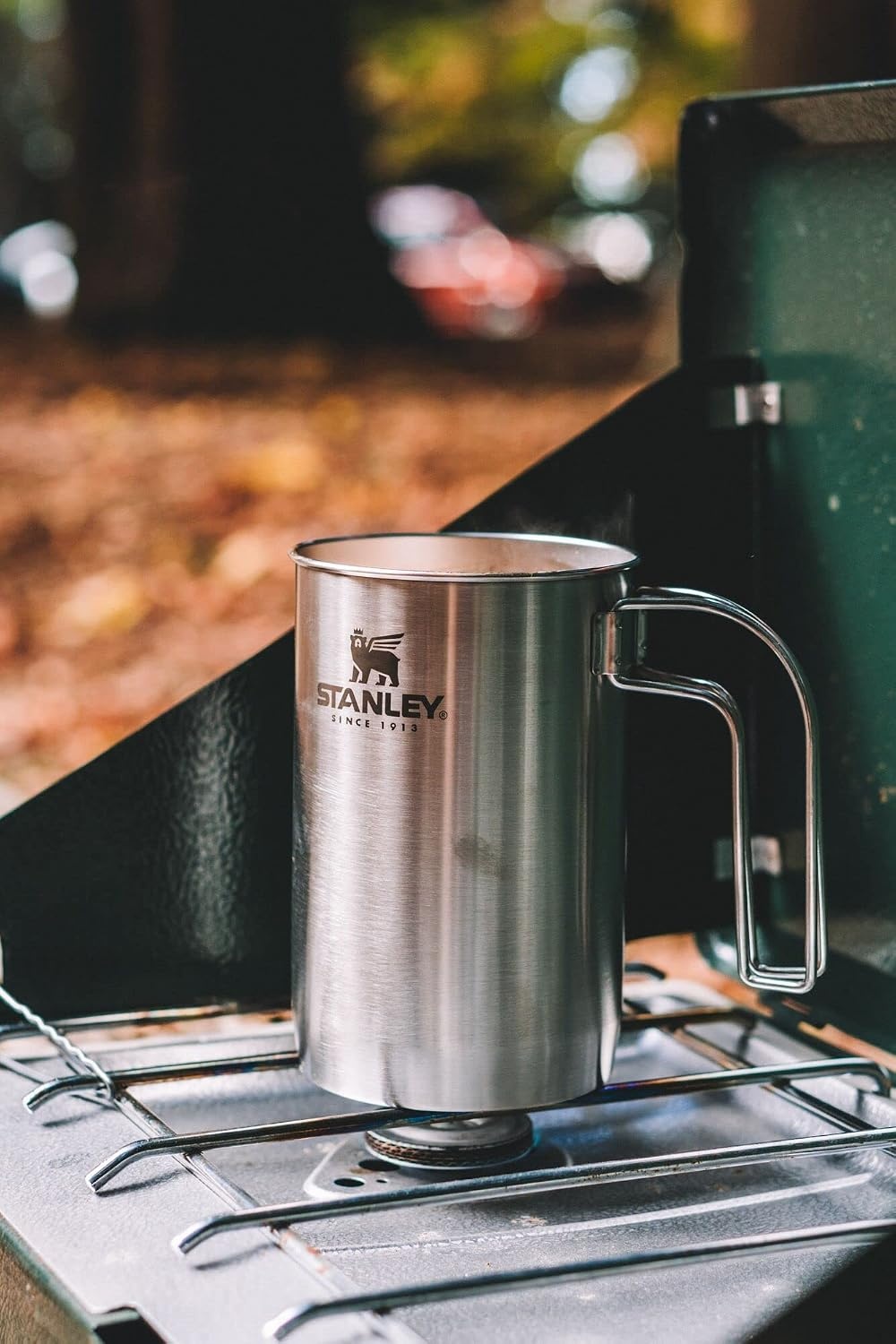 image:imageSTANLEY All In One French Press Coffee Maker 32 oz 5 Minute Brew 4 Hours Hot Mesh Filter for Coffee Grounds Insulated Stainless Steel French Press BPAFree StainlessStainless Steel